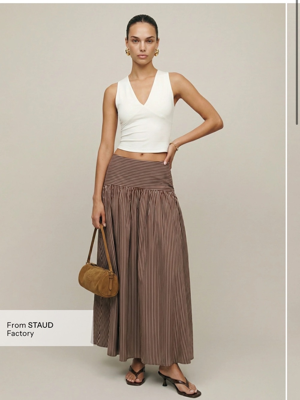 CAARA NWT Black Pleated Maxi Skirt